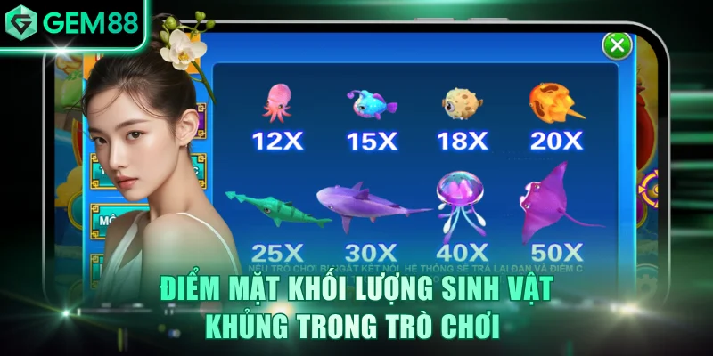 Điểm mặt khối lượng sinh vật khủng trong trò chơi 