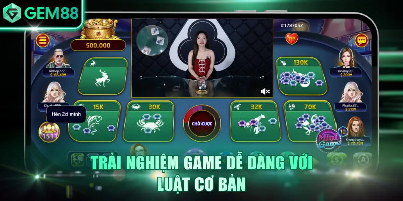 Trải nghiệm game dễ dàng với luật cơ bản